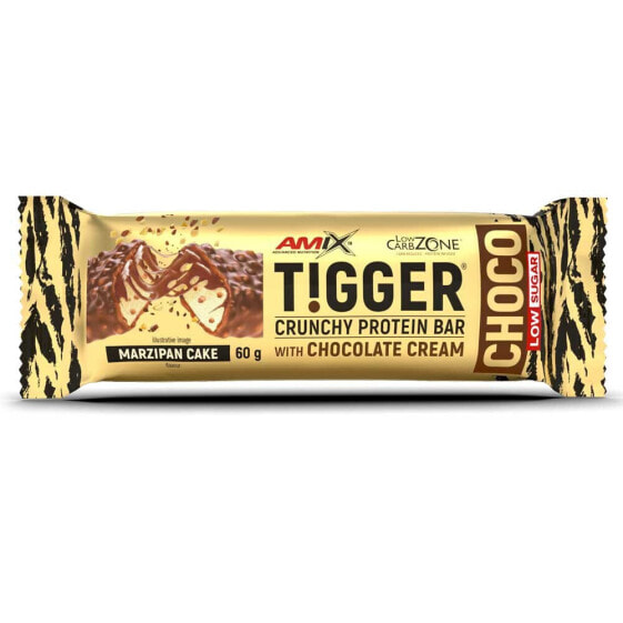 AMIX TiggerZero Choco 60g Protein Bar Marzipan Cake