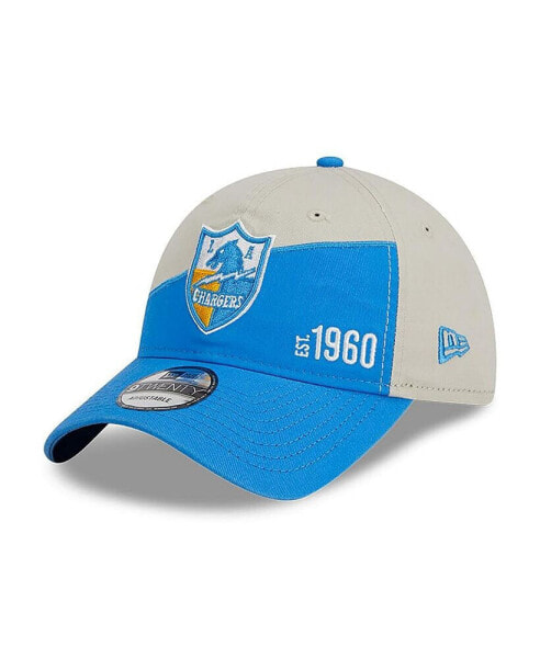 Men's Cream, Powder Blue Los Angeles Chargers 2023 Sideline Historic 9TWENTY Adjustable Hat