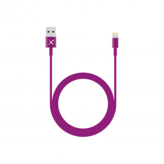 Кабель Lightning - USB A - Male-Male XLAYER 214094 1 м - фиолетовый