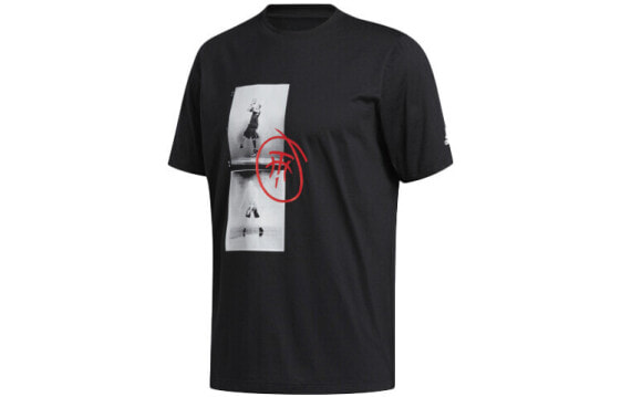 adidas Tmac Logo篮球运动短袖T恤 男款 黑色 / Футболка Adidas Tmac LogoT GE4108