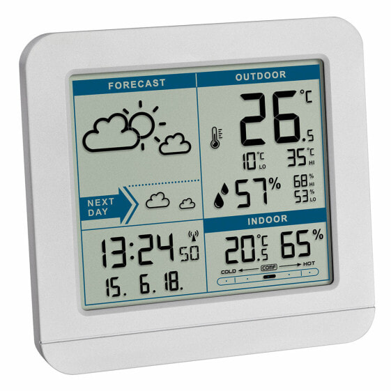 Метеостанция TFA Dostmann Sky - White - Indoor hygrometer - Indoor thermometer - Outdoor hygrometer - Outdoor thermometer - Plastic - 20 - 99% - 20 - 99% - -10 - 50 °C