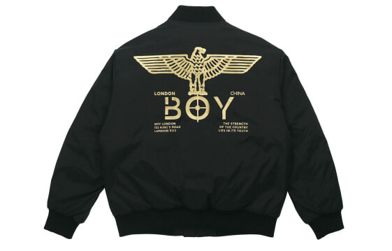 Boy London 背后印花短款棉服 冬季 男女同款 黑色 / Куртка Boy London B203NK505302