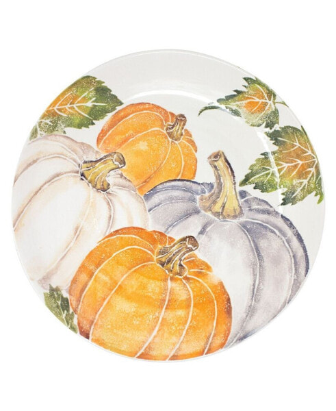 Pumpkins Large Serving Bowl w/ Assorted Pumpkins