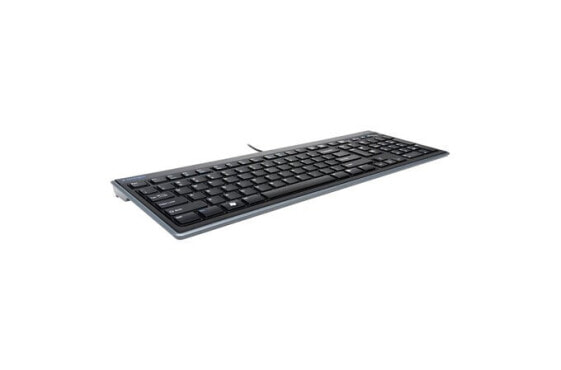 Kensington Advance Fit™ Full-Size Slim Keyboard - Full-size (100%) - Wired - USB - QWERTZ - Black