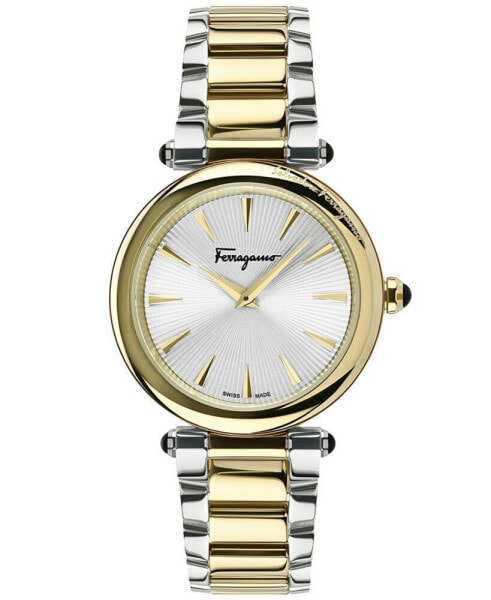 Salvatore Women's Swiss Chronograph Idillio Two-Tone Stainless Steel Bracelet Watch 36mm