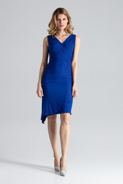 Платье Figl Асимметричное M053 Голубое