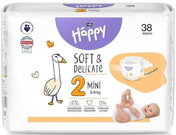 Babywindeln 3-6 kg Größe 2 Mini 38 St.