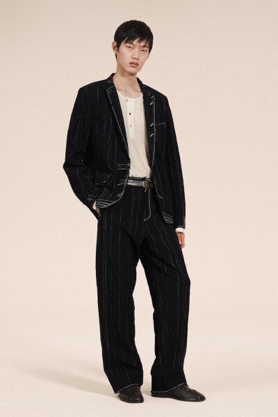 Новая модель мужского пиджака ZARA - полосатый, лимитированное издание