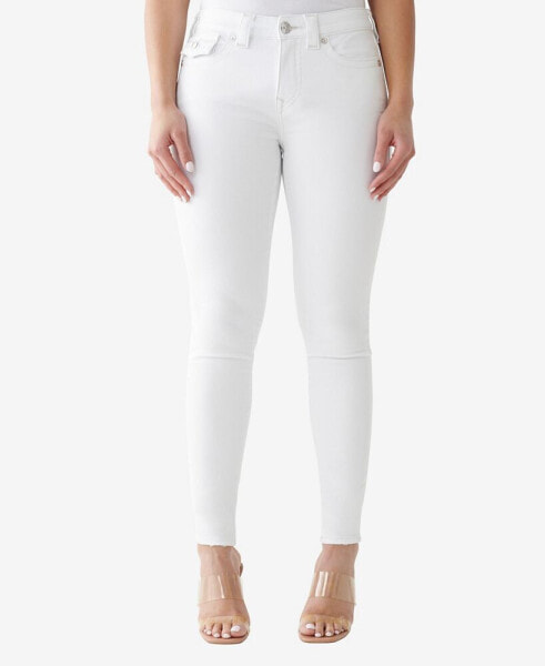 Women's Jennie Mid Rise Flap Skinny Jeans