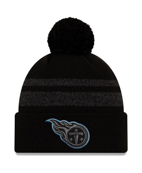 Men's Black Tennessee Titans Dispatch Cuffed Knit Hat with Pom