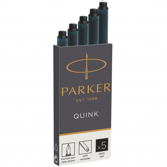 Пенал шариковая ручка Parker Quink Ink Cartridge 5 штук