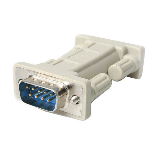 DB9 RS232 Serial Null Modem Adapter - M/M - DB-9 - DB-9 - White