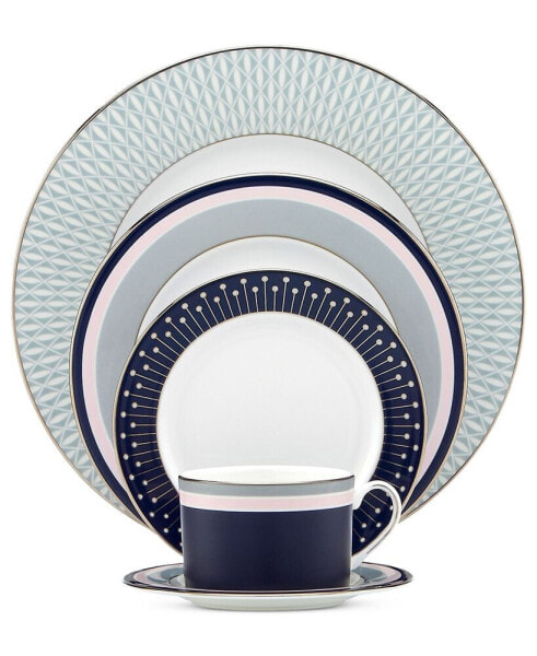 Mercer Drive Platinum 5 Piece Place Setting