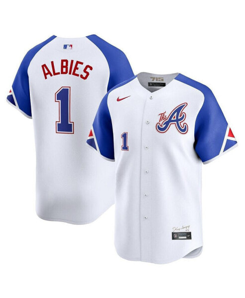 Men's Ozzie Albies White Atlanta Braves City Connect Limited Player Jersey