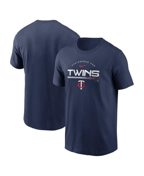 Футболка Nike для мужчин Minnesota Twins Engineered Performance синего цвета