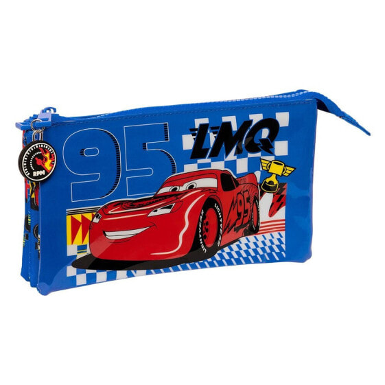 SAFTA Triple Cars Race Ready Pencil Case