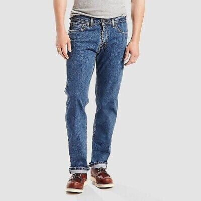 Levi's Men's 505 Straight Regular Fit Jeans - Blue Denim 30x32