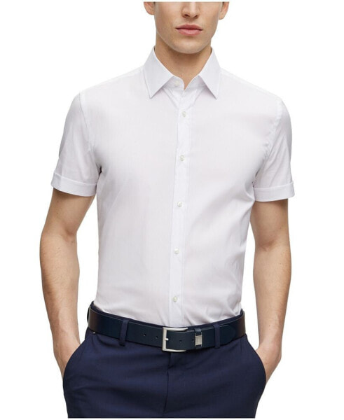 Men's Easy-Iron Slim-fit Dress Shirt