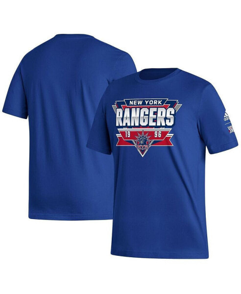 Men's Royal New York Rangers Reverse Retro 2.0 Fresh Playmaker T-shirt