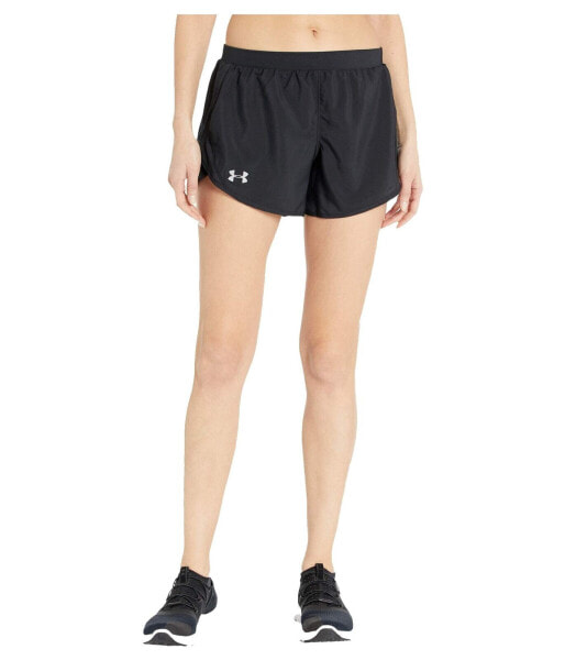 Under Armour 297312 Womens Fly By 2.0 Running Shorts Black (001)/Black , X-Small