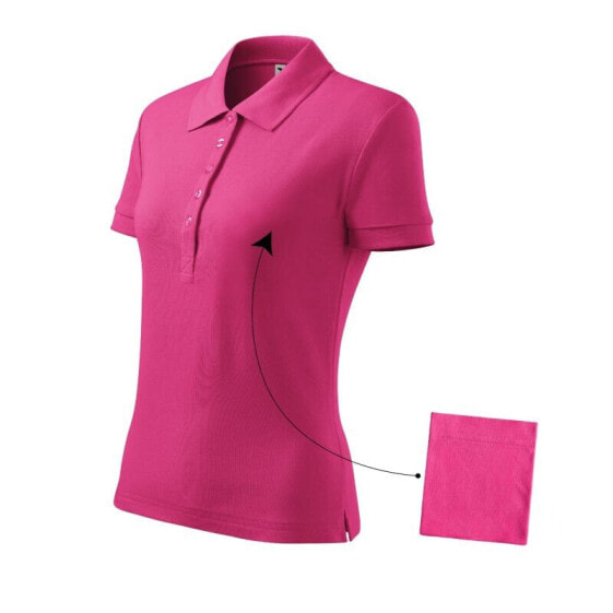 Malfini Cotton polo shirt in purple red