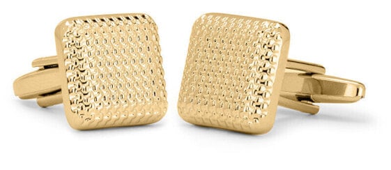 Modern gold-plated cufflinks