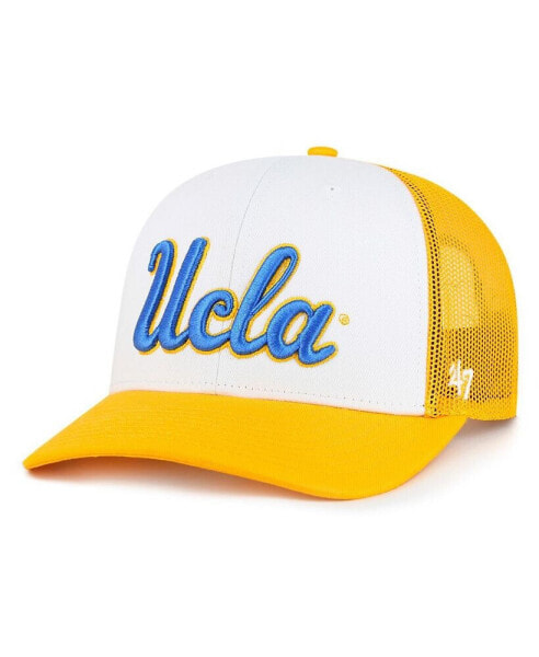 47 Brand Men's White/Gold UCLA Bruins Freshman Trucker Adjustable Hat
