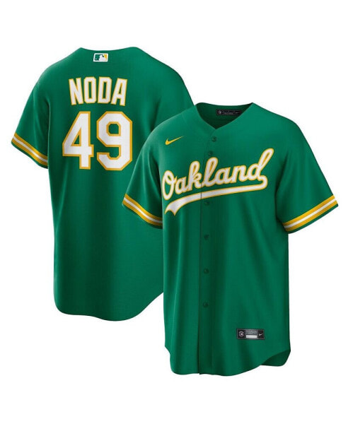 Men's Ryan Noda Kelly Green Oakland Athletics Alternate Replica Jersey