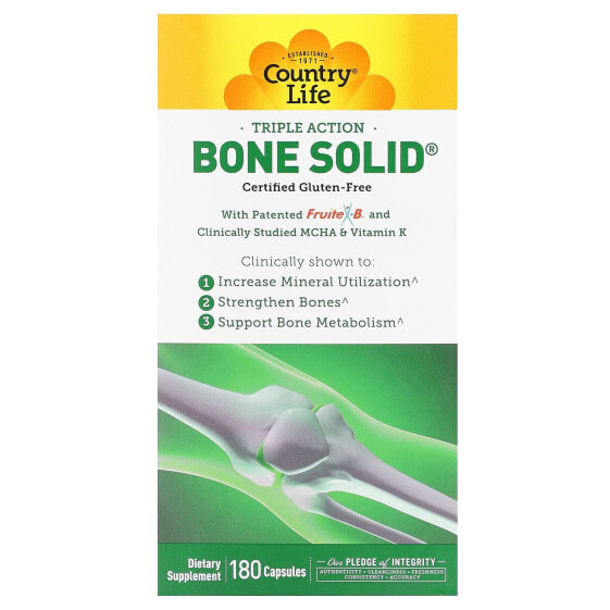 Triple Action Bone Solid, 180 Capsules