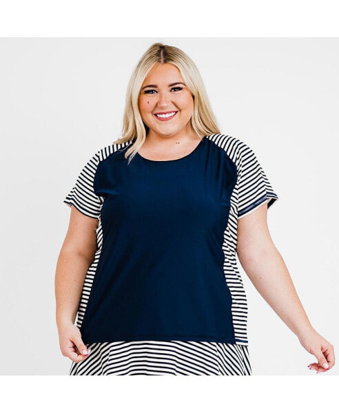 Plus Size Loose Fit Adele Swim Top