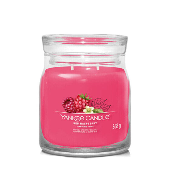 Ароматическая свеча Yankee Candle Signature стекло средняя Малина 368 г