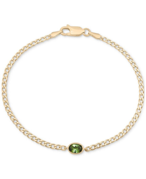 Браслет Audrey Green Tourmaline Curb Link