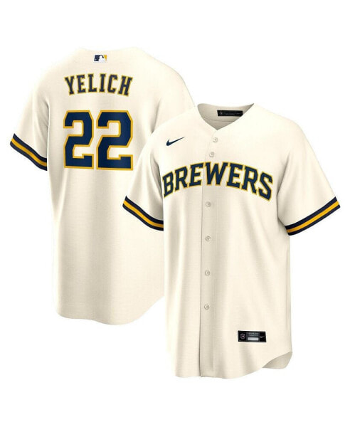 Men's Christian Yelich Milwaukee Brewers Official Player Replica Jersey