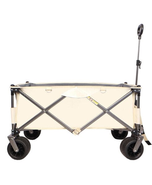 Heavy-Duty Collapsible Utility Wagon Compact, Spacious, Unstoppable Adventure Companion