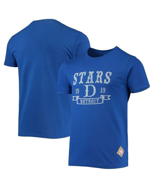 Men's Royal Detroit Stars Negro League Wordmark T-shirt