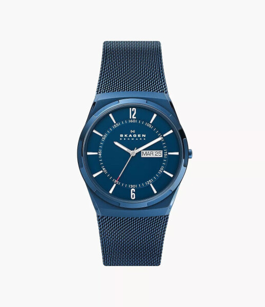 Skagen Herren Armbanduhr Melbye meerblau SKW6788