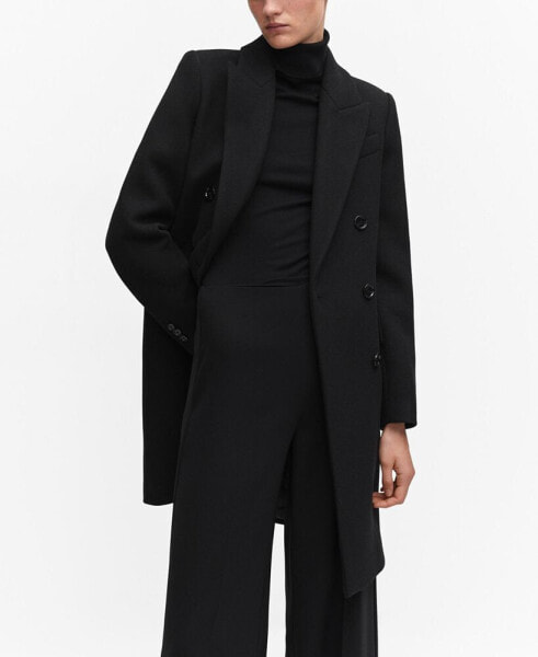 Women's Wool Double-Breasted Coat