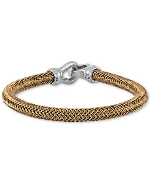 Woven Bracelet in Matte Ion-Plated Stainless Steel, Created for Macy's