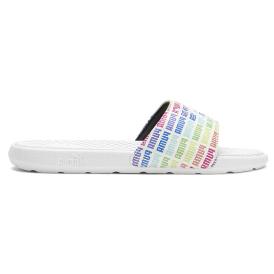 Puma Cool Cat Echo Slide Womens White Casual Sandals 38362301