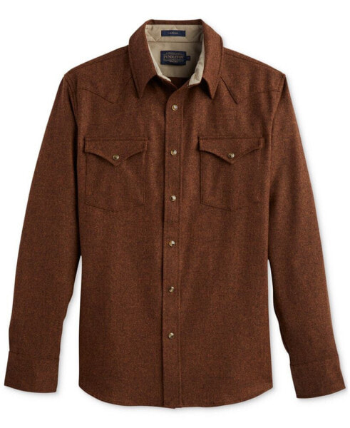 Men's Canyon Standard-Fit Button-Down Wool Western Shirt