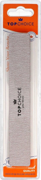 Top Choice Pilnik do paznokci 2-funkcyjny 180/240 prostokątny 18cm 1szt