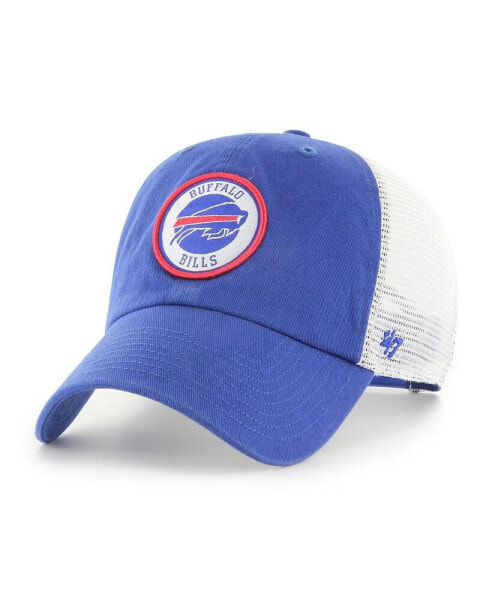 Men's Royal, White Buffalo Bills Highline Clean Up Trucker Snapback Hat