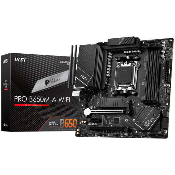 MSI Pro B650M-A WiFi, Sockel AM5, AMD B650M, Micro-ATX - DDR5