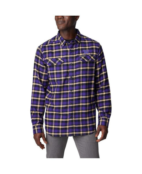 Men's Purple Washington Huskies Flare Gun Flannel Long Sleeve Shirt