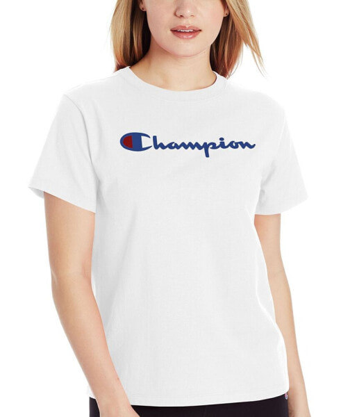 Футболка женская Champion Classic Cotton с логотипом