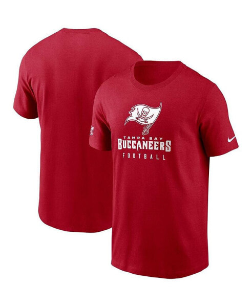 Men's Red Tampa Bay Buccaneers Sideline Performance T-shirt