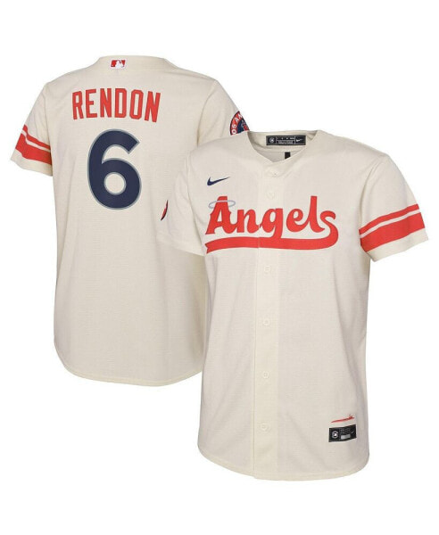 Big Boys and Girls Anthony Rendon Cream Los Angeles Angels City Connect Replica Player Jersey