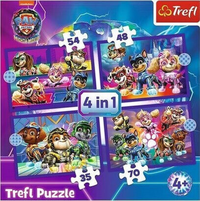 Trefl Puzzle 4w1 Bohaterowie Psi Patrol Paw Patrol