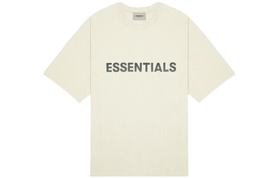 Fear of God Essentials SS20系列 Graphic Logo Cream 字母纯色短袖T恤 男女同款 米白色 / Футболка Fear of God FOG-SS20-401