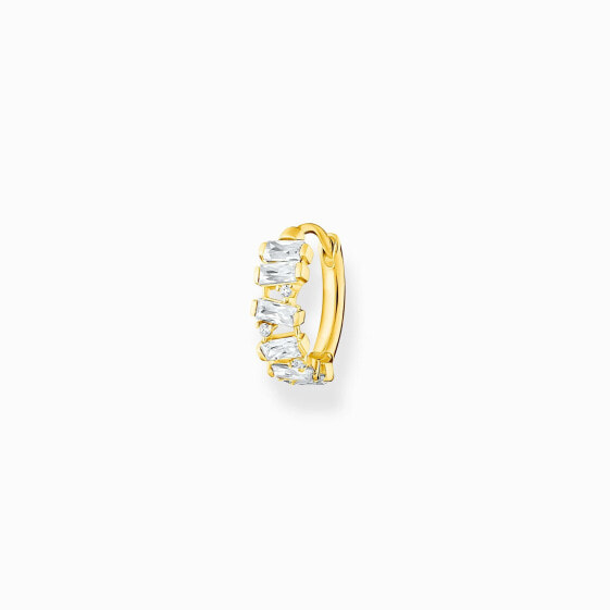 Thomas Sabo Einzel Creole weiße Steine gold CR665-414-14